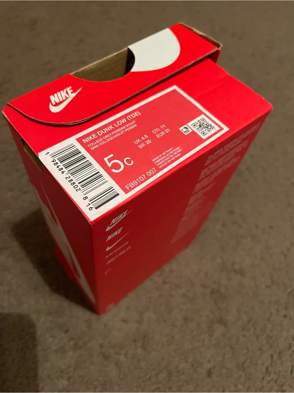 Nike Toddler Low-Top Sneakers in Purple, Blue and Gray
